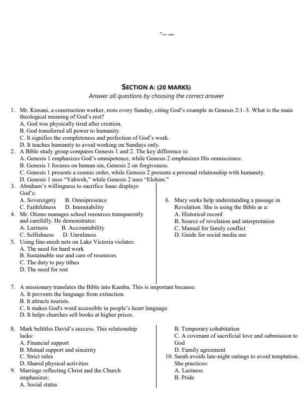 Preview page Grade-9-CRE-Opener-Exam-Term-1-2026_5001_1.jpg
