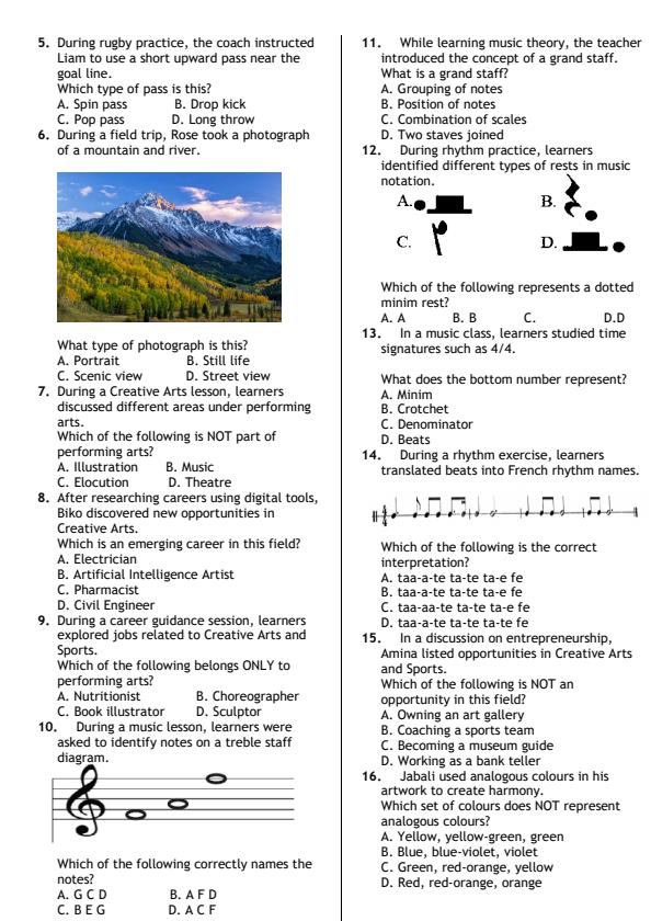 Preview page Grade-9-Creative-Arts-Mid-Term-2-Exam-2026_5897_1.jpg