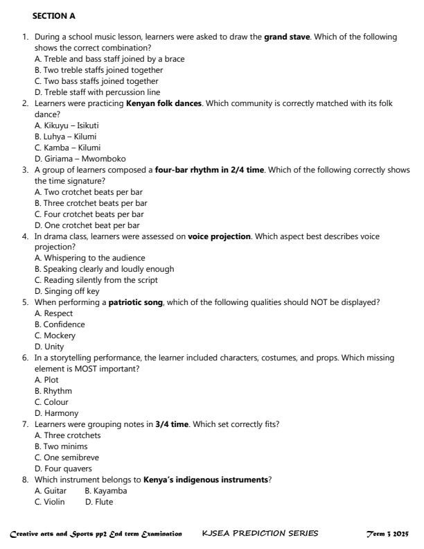 Preview page Grade-9-Creative-Arts-and-Sports-End-of-Term-3-KJSEA-Prediction-Exam-2025_4855_1.jpg