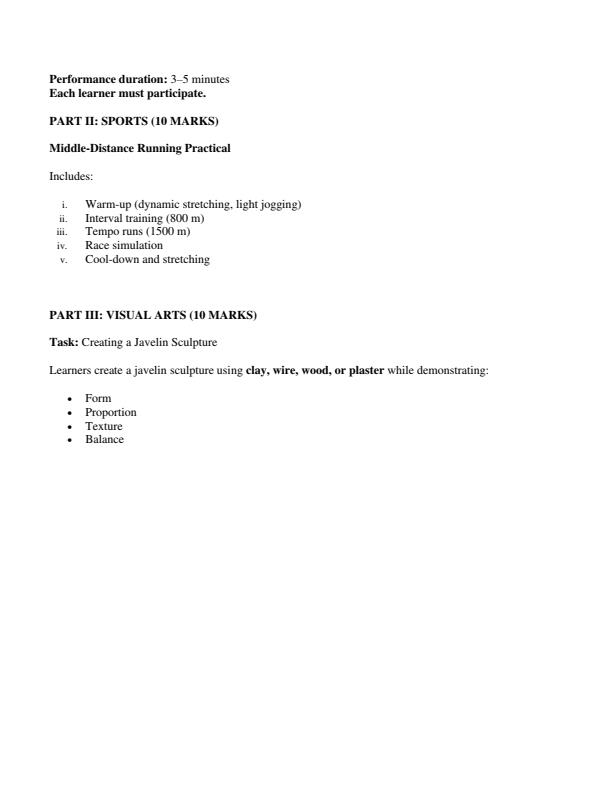 Preview page Grade-9-Creative-Arts-and-Sports-Project-End-Term-1-Exam-2026_5397_1.jpg