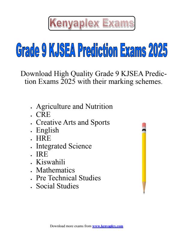Preview page Grade-9-End-of-Term-3-KJSEA-Prediction-Exams-2025--Set_4883_0.jpg