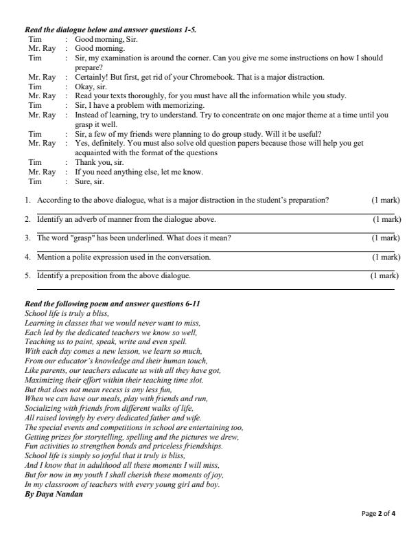 Preview page Grade-9-English-Mid-Term-1-Exam-2025_3687_1.jpg