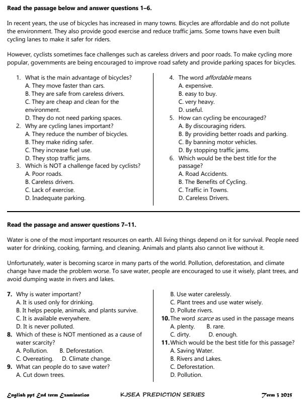 Preview page Grade-9-English-Paper-1-End-of-Term-3-KJSEA-Prediction-Exam-2025_4856_1.jpg