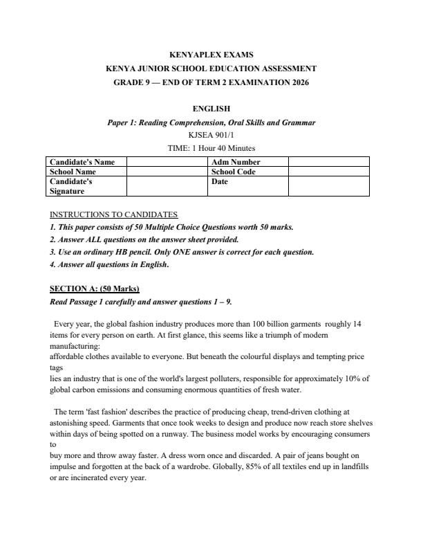 Preview page Grade-9-English-Paper-1-July-Assessment-Examination-2026_6383_0.jpg