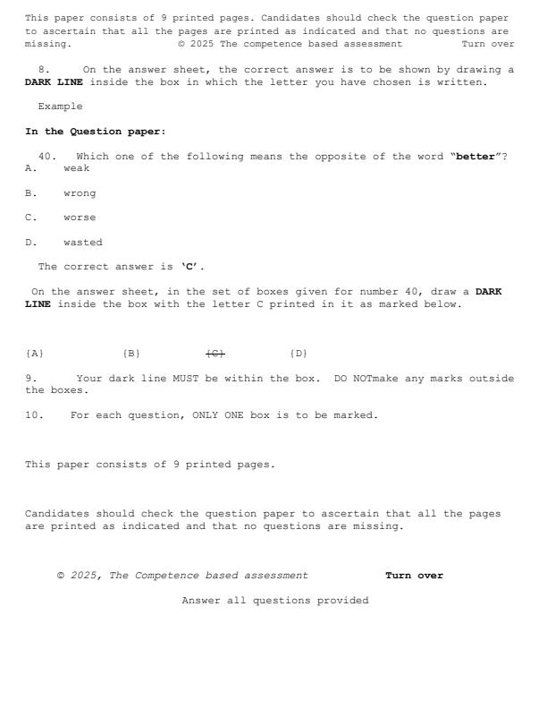 Preview page Grade-9-English-Paper-1-Mid-Term-2-Exam-2025_4182_1.jpg