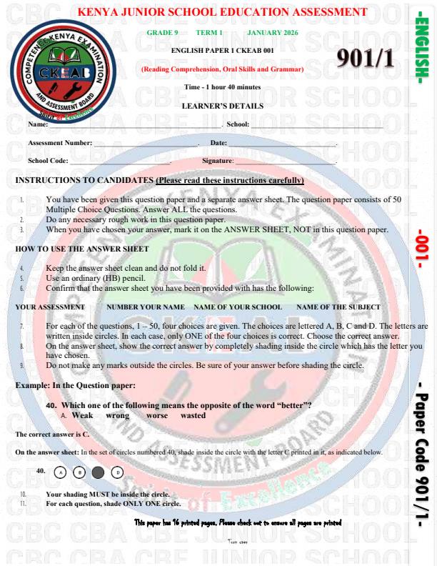 Preview page Grade-9-English-Paper-1-Term-1-Opener-Exam-2026_5003_0.jpg