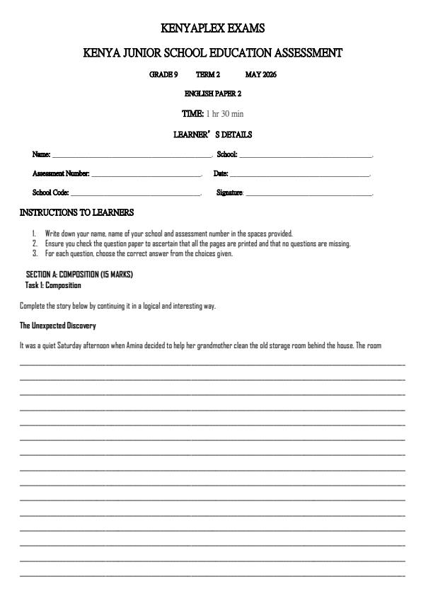 Preview page Grade-9-English-Paper-2-Term-2-Opener-Exam-2026_5629_0.jpg