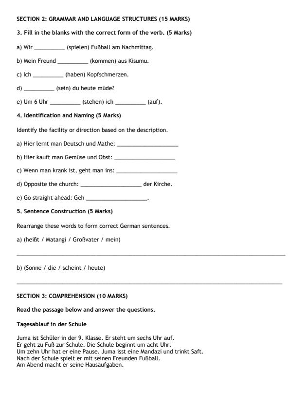 Preview page Grade-9-German-End-Term-2-Exam-2026_6118_1.jpg