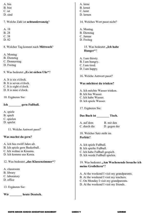 Preview page Grade-9-German-End-Term-3-Set-2-Exam-2026_7047_1.jpg
