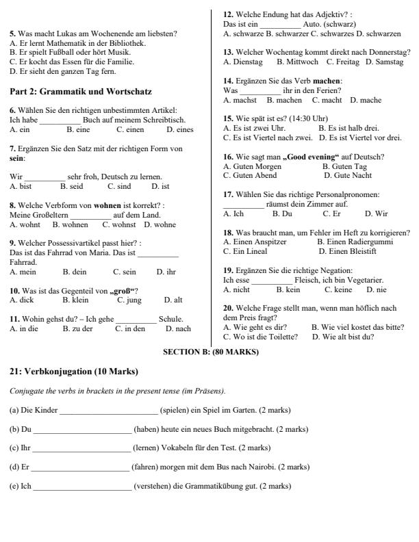 Preview page Grade-9-German-Term-3-Opener-Exam-2026_6522_1.jpg