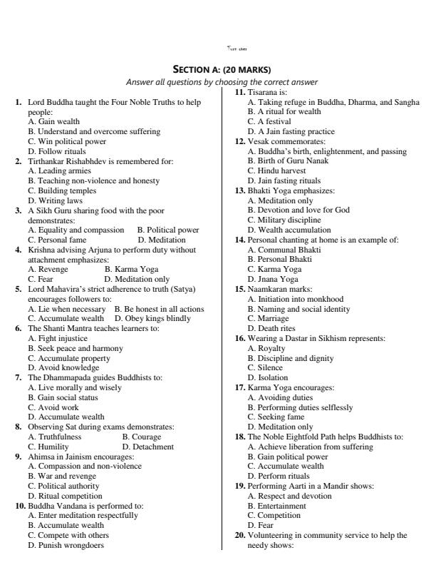 Preview page Grade-9-Hindu-Religious-Education-End-Term-1-Exam-2026_5402_1.jpg