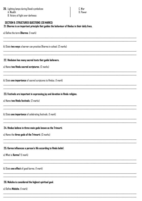 Preview page Grade-9-Hindu-Religious-Education-Term-2-Opener-Exam-2026_5632_1.jpg