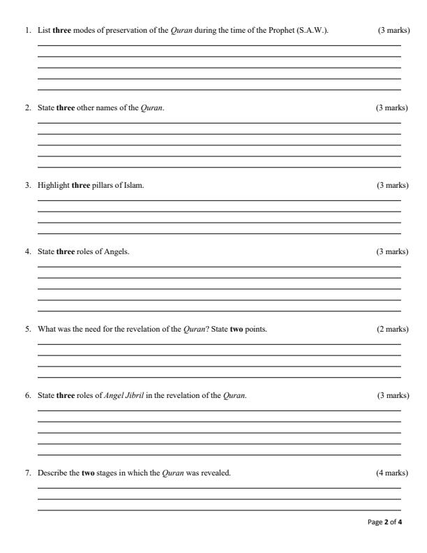 Preview page Grade-9-IRE-Mid-Term-1-Exam-2025_3689_1.jpg