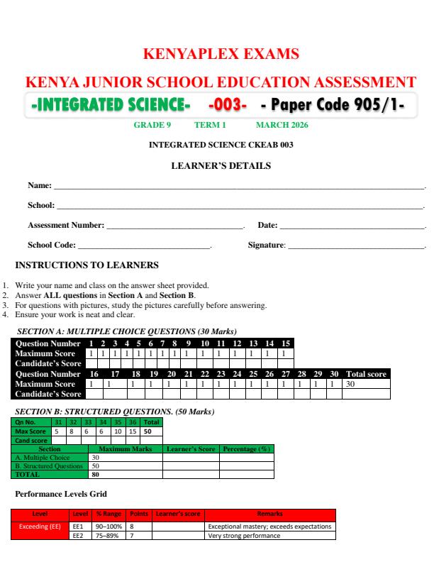 Preview page Grade-9-Integrated-Science-End-Term-1-Exam-2026_5403_0.jpg