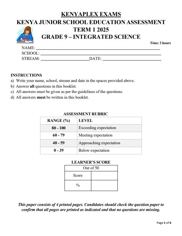 Preview page Grade-9-Integrated-Science-Mid-Term-1-Exam-2025_3695_0.jpg