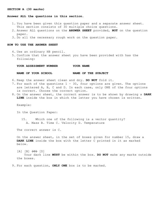 Preview page Grade-9-Integrated-Science-Paper-1-Mid-Term-2-Exam-2025_4185_2.jpg