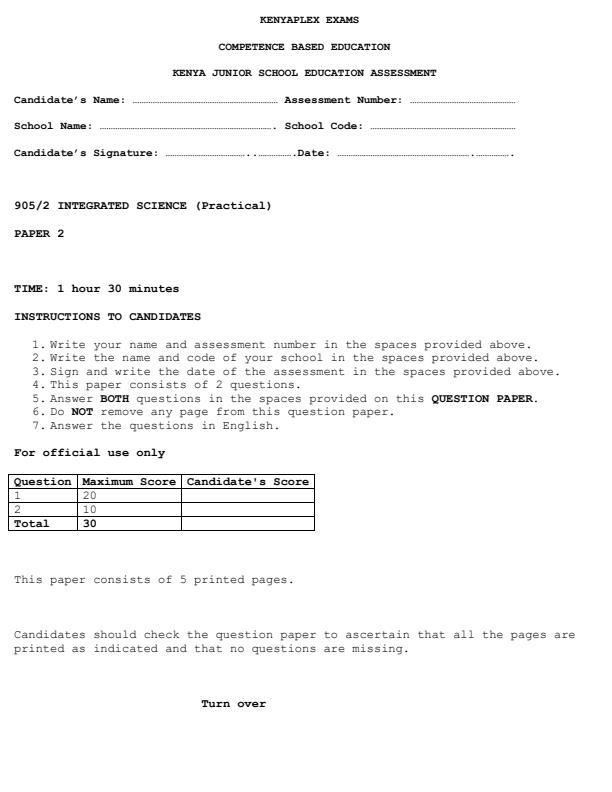 Preview page Grade-9-Integrated-Science-Paper-2-End-Term-3-Exam-2026_6892_0.jpg