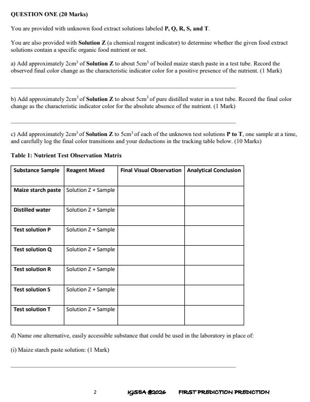 Preview page Grade-9-Integrated-Science-Paper-2-KJSEA-Prediction-Exam-2026_6393_1.jpg