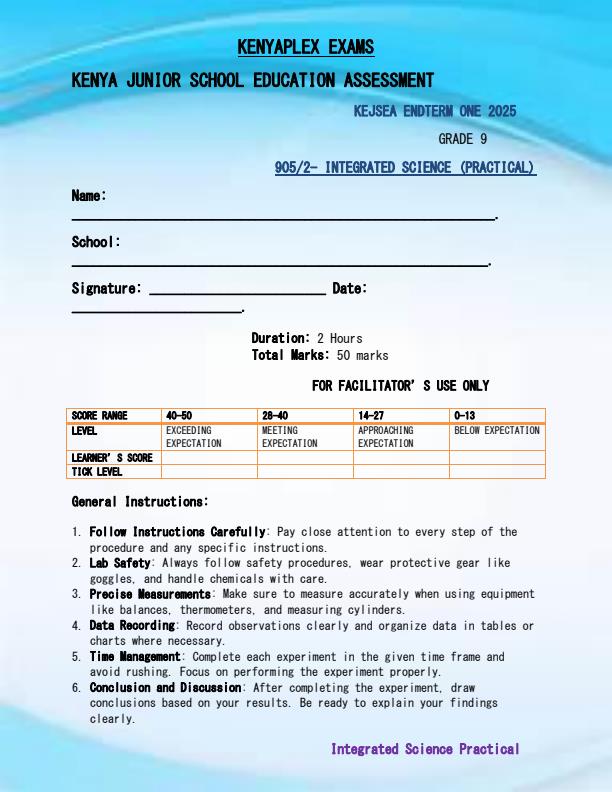 Preview page Grade-9-Integrated-Science-Practical-End-of-Term-1-Examination-2025_3808_0.jpg