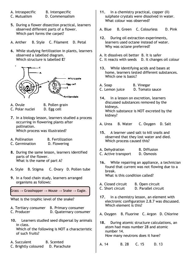 Preview page Grade-9-Integrated-Science-paper-1-Mid-Term-2-Exam-2026_5903_1.jpg