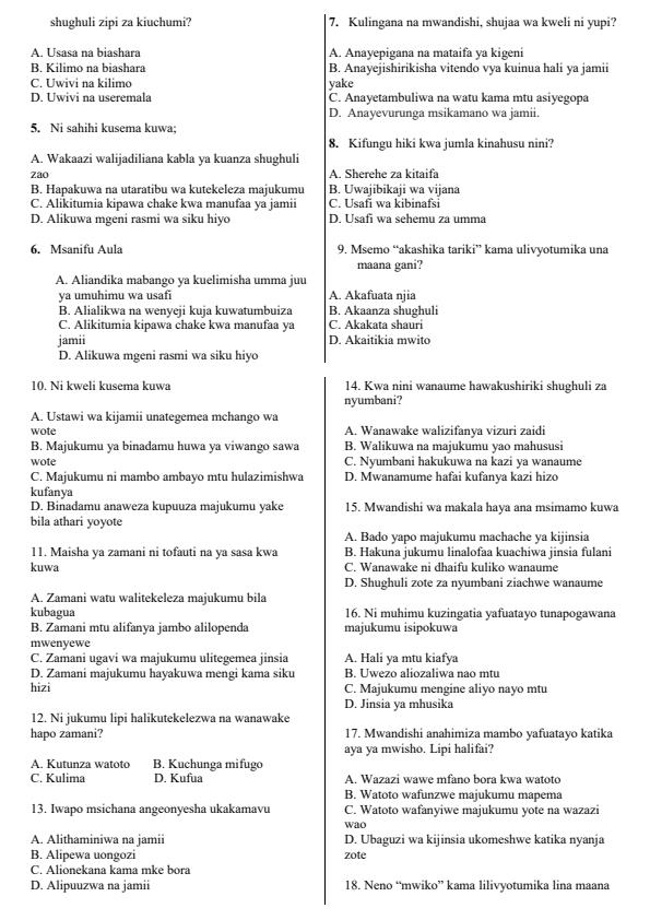 Preview page Grade-9-Kiswahili-Paper-1-End-Term-2-Exam-2026_6123_1.jpg