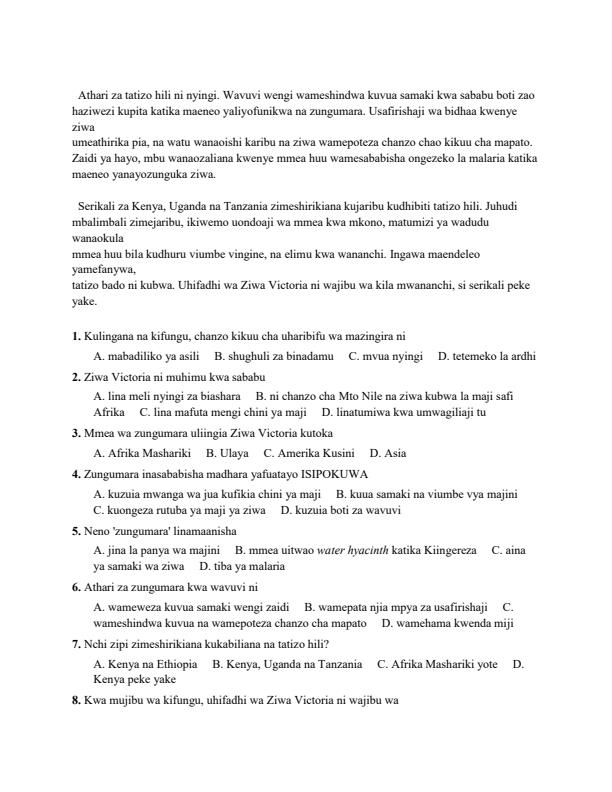 Preview page Grade-9-Kiswahili-Paper-1-July-Assessement-Examination-2026_6386_1.jpg