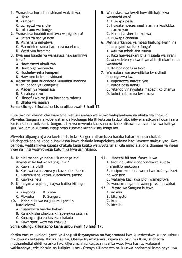 Preview page Grade-9-Kiswahili-Paper-1-Mid-Term-2-Exam-2026_5906_1.jpg