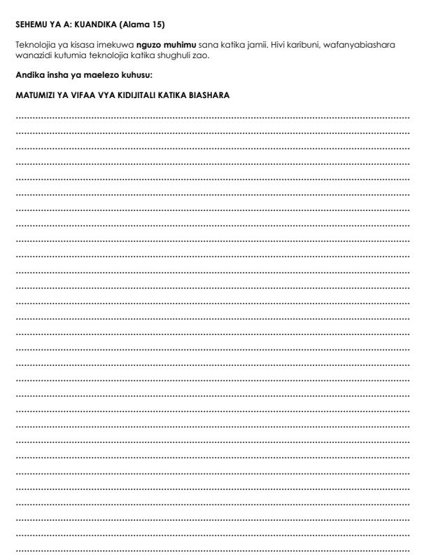 Preview page Grade-9-Kiswahili-Paper-2-KJSEA-Prediction-2-Exam-2026_6623_1.jpg
