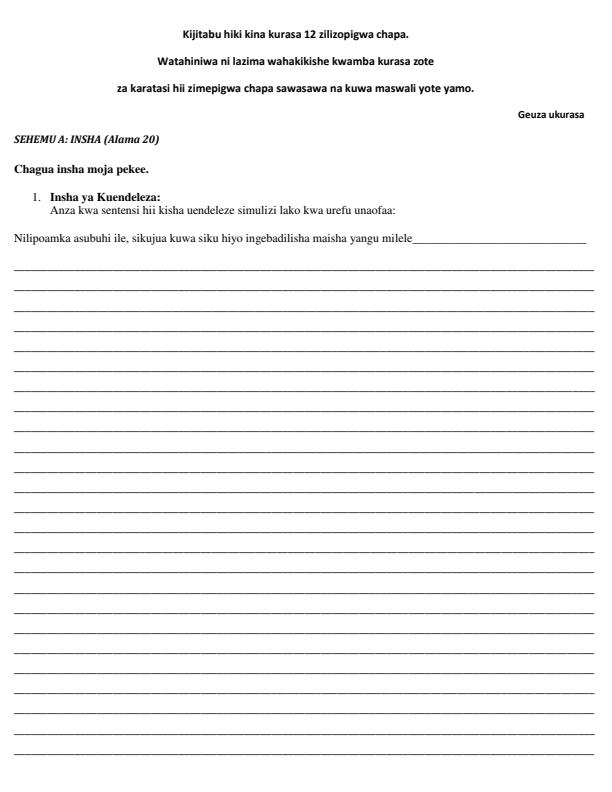 Preview page Grade-9-Kiswahili-Paper-2-Mid-Term-1-Exam-2026_5128_1.jpg