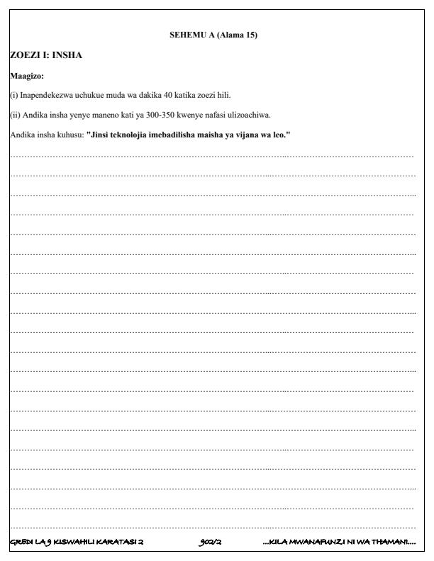 Preview page Grade-9-Kiswahili-Paper-2-Term-3-Opener-Exam-2025_4571_1.jpg