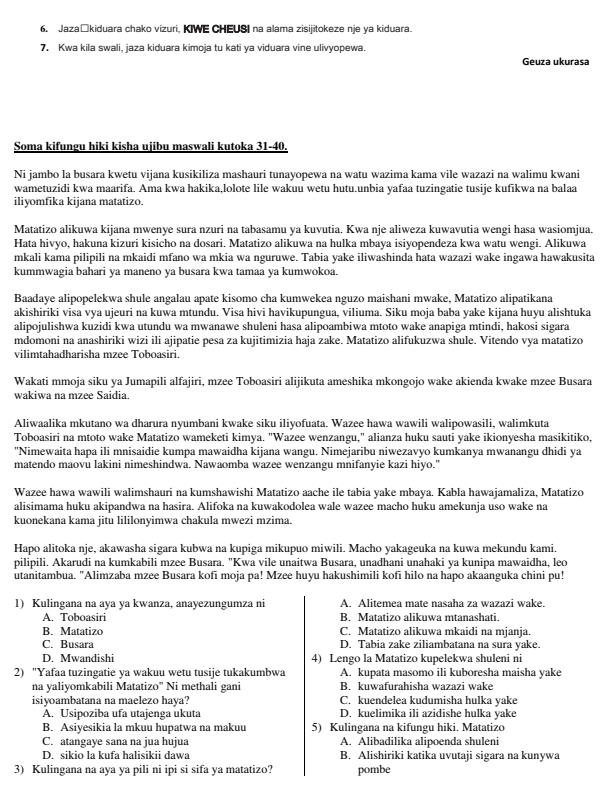 Preview page Grade-9-Kiswahili-Paper1-Mid-Term-1-Exam-2026_5127_1.jpg