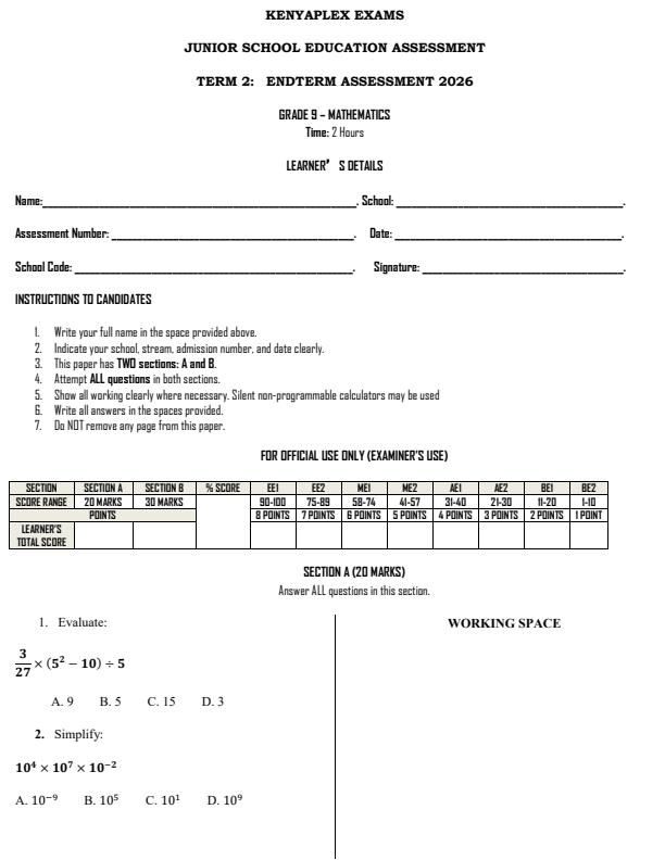 Preview page Grade-9-Mathematics-End-Term-2-Exam-2026_6125_0.jpg