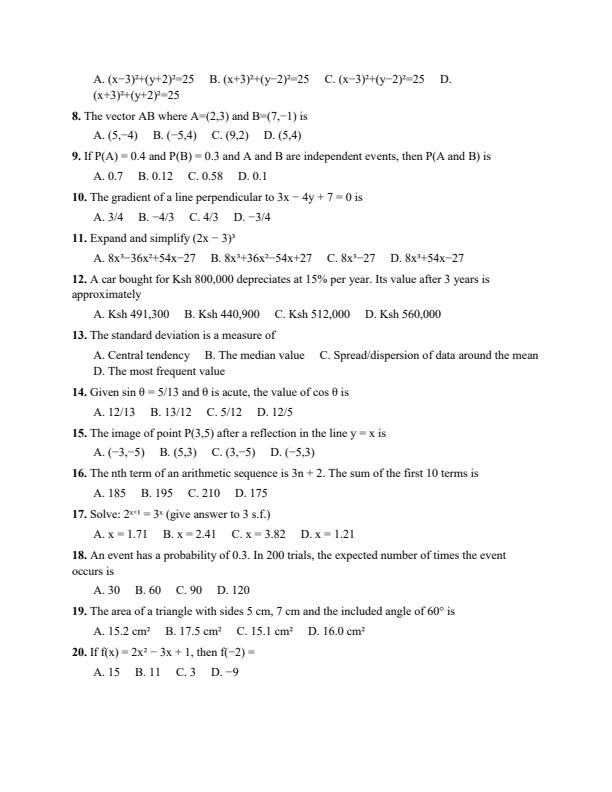 Preview page Grade-9-Mathematics-July-Assessment-Examination-2026_6388_1.jpg