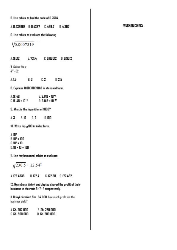 Preview page Grade-9-Mathematics-Term-2-Opener-Exam-2026_5639_1.jpg