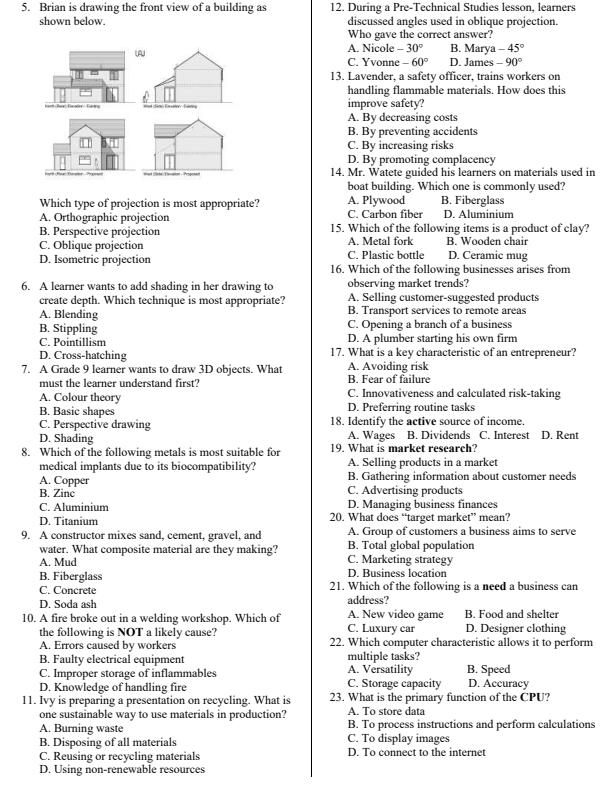 Preview page Grade-9-Pre--Technical-Studies-End-Term-2-Exam-2026_6126_1.jpg