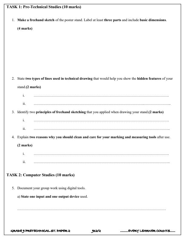 Preview page Grade-9-Pre-Technical-Studies-Paper-2-Term-3-Opener-Exam-2025_4574_1.jpg