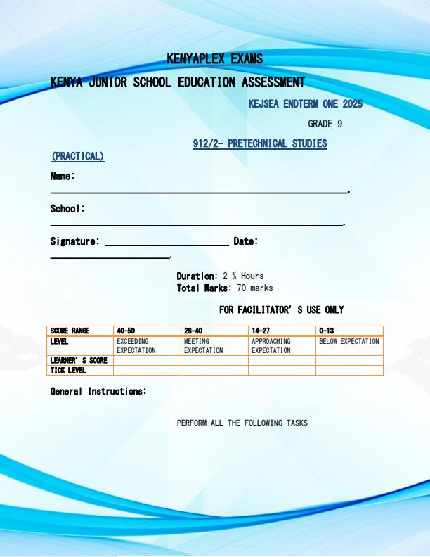 Preview page Grade-9-Pre-Technical-Studies-Practical-End-of-Term-1-Examination-2025_3814_0.jpg