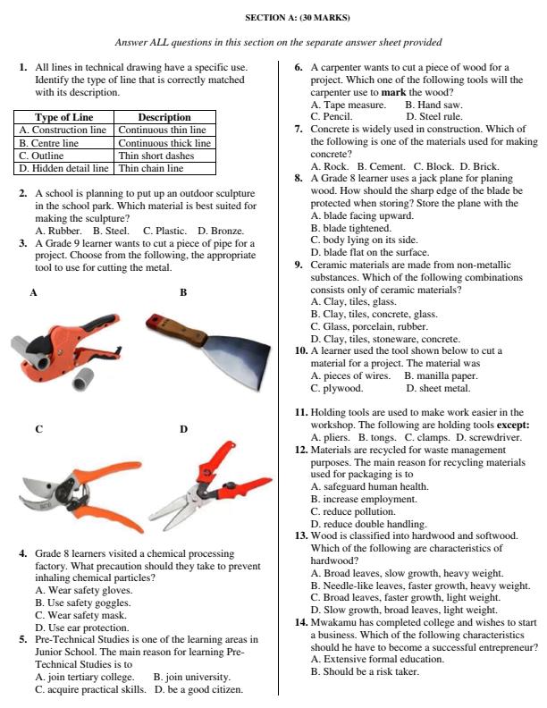 Preview page Grade-9-Pretechnical-Studies-End-Term-1-Exam-2026_5409_1.jpg