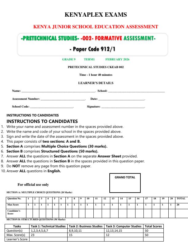 Preview page Grade-9-Pretechnical-Studies-Mid-Term-1-Exam-2026_5131_0.jpg