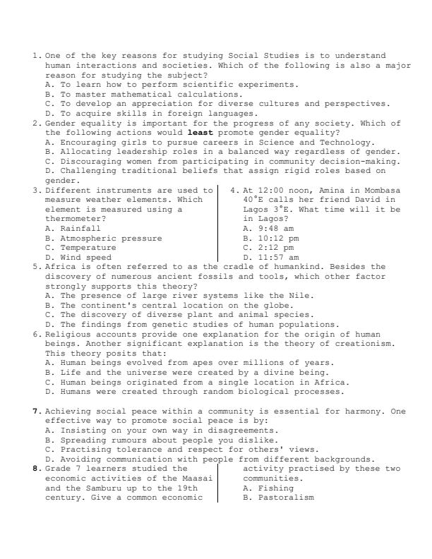 Preview page Grade-9-Social-Studies-End-Term-3-Exam-2026_6899_1.jpg