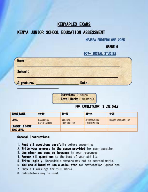 Preview page Grade-9-Social-Studies-End-of-Term-1-Examination-2025_3816_0.jpg