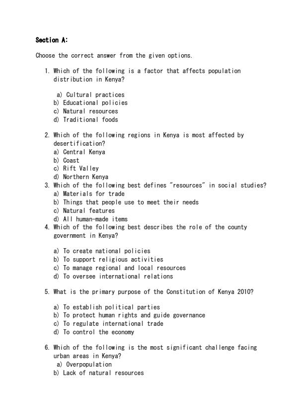 Preview page Grade-9-Social-Studies-End-of-Term-1-Examination-2025_3816_1.jpg