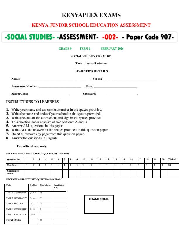 Preview page Grade-9-Social-Studies-Mid-Term-1-Exam-2026_5132_0.jpg