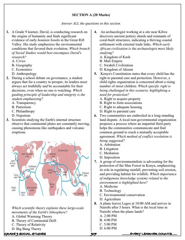 Preview page Grade-9-Social-Studies-Term-3-Opener-Exam-2025_4575_1.jpg