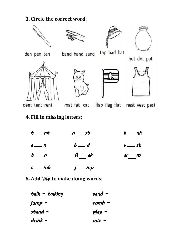 Preview page Grade-Pre--Primary-2-Language-Activity-End-Term-1-Exam-2026_5334_1.jpg