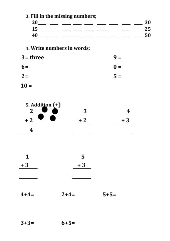 Preview page Grade-Pre--Primary-2-Mathematcis-Activity-End-Term-1-Exam-2026_5335_1.jpg