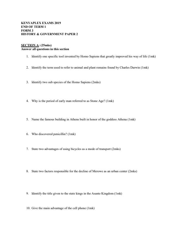 Preview page History-Form-3-End-of-Term-1-Paper-2-Examination-2019_72_0.jpg