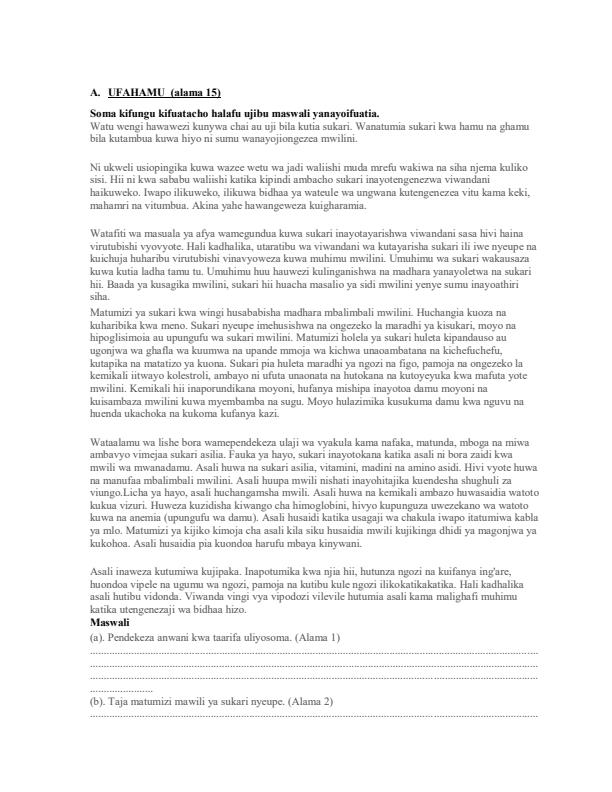 Preview page Kiswahili-Form-4-Paper-2-Mock-Exams-Term-2-2019_253_1.jpg