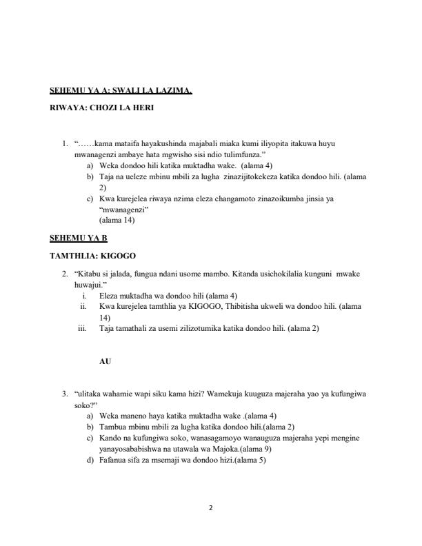 Preview page Kiswahili-Form-4-Paper-3-Mock-Exams-Term-2-2019_256_1.jpg