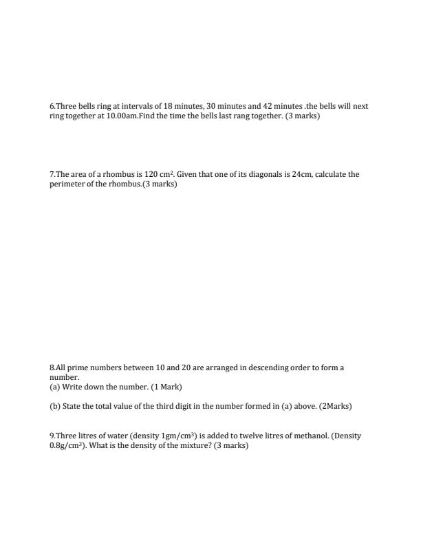 Preview page Mathematics-Form-1-Mid-Term-2-Examination-2019_167_2.jpg